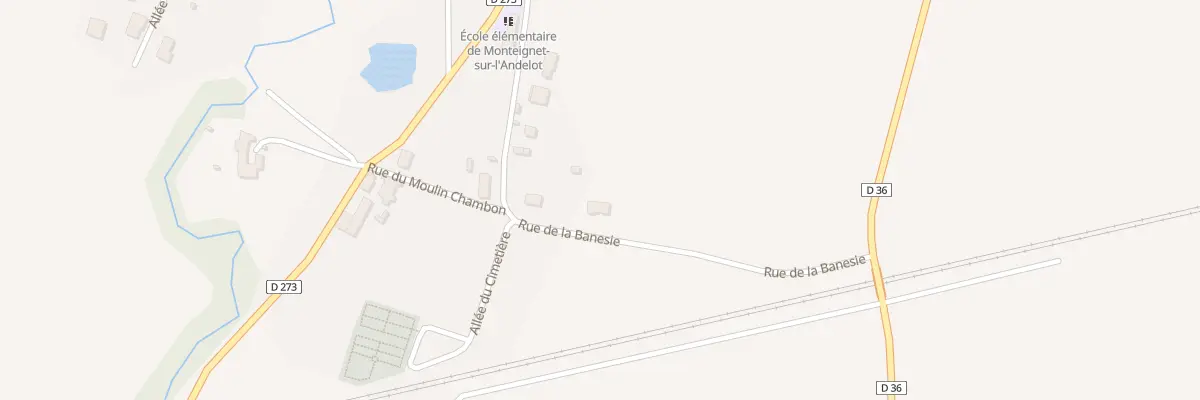 Plan du 20 Rue de la Banesie à Monteignet-sur-l’Andelot