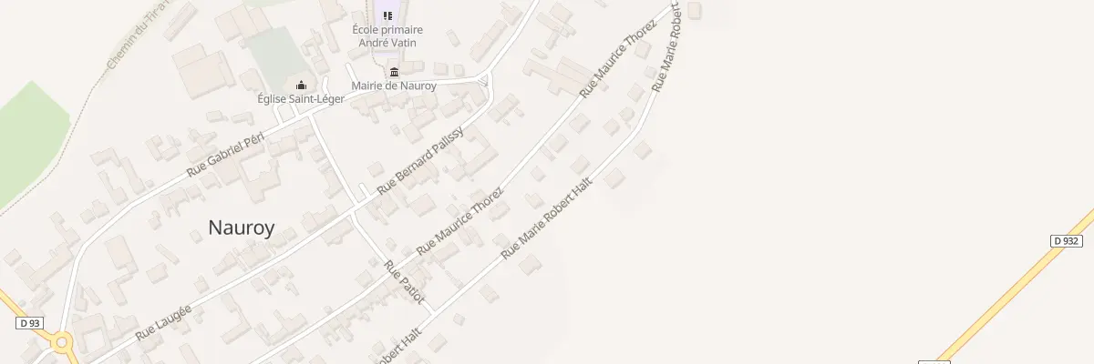 Plan du 22 Rue Maurice Thorez à Nauroy