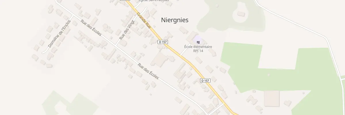 Plan du 50 Gr Grande Rue à Niergnies