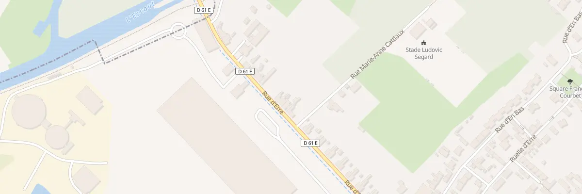 Plan du 88 Rue d’Erre à Escaudœuvres