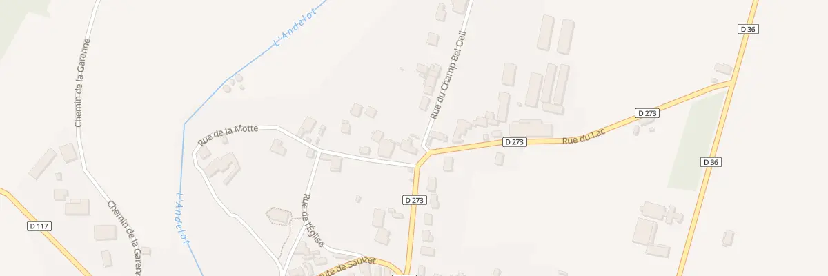 Plan du 2 Rue de la Motte à Monteignet-sur-l’Andelot