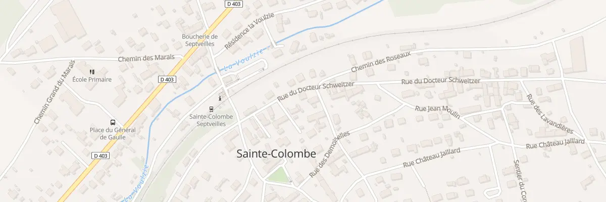 Plan du 10 Rue du Docteur Schweitzer à Sainte-Colombe