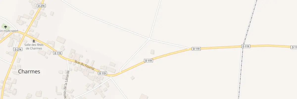 Plan du 23 Rue du Fournil à Charmes