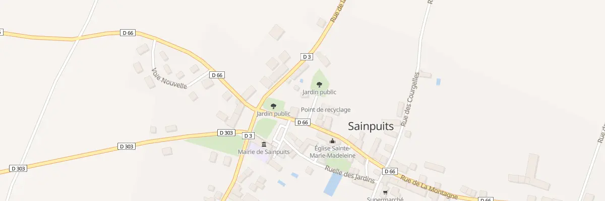 Plan du 3 Rue de la Chapelle à Sainpuits