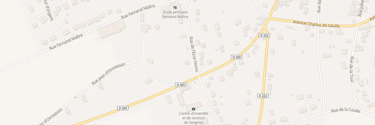Plan du 21 Rue de l’Yonne à Sergines