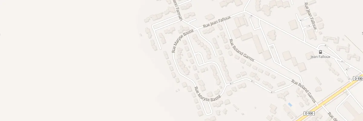 Plan du 20 Rue Maryse Bastié à Saint-Quentin
