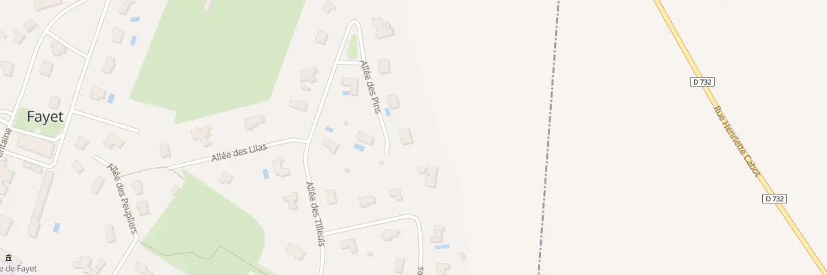 Plan du 9 All des Pins à Fayet