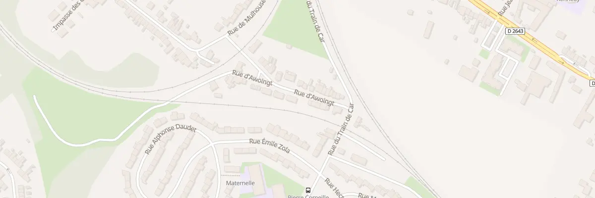 Plan du 180 Rue d’Awoingt à Cambrai