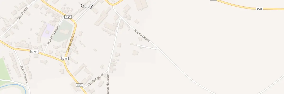 Plan du 2B Rue du Géant à Gouy