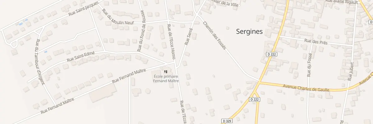 Plan du 20 Rue de l’Eccé Homo à Sergines