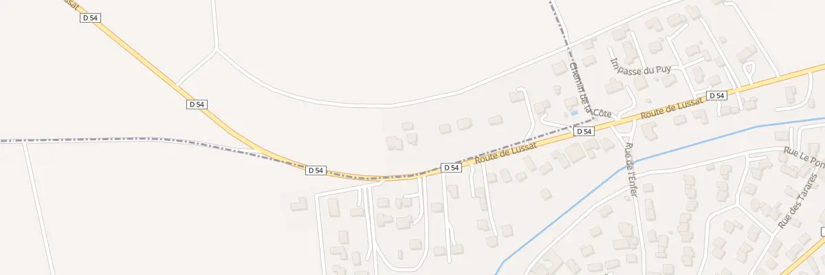 Plan du 5 Rue Côte de Lignat à Lussat