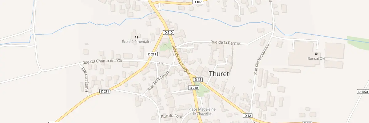 Plan du 15 Rue de la Limagne à Thuret