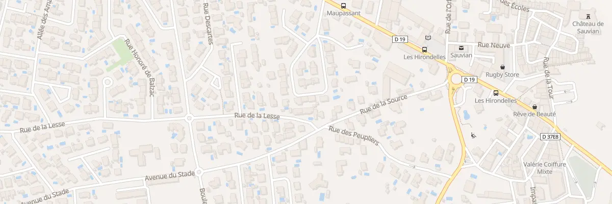 Plan du 13 Rue Guy de Maupassant à Sauvian