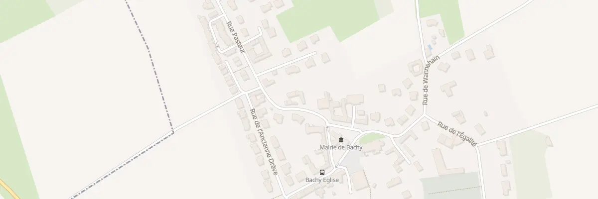Plan du 206 Rue Pasteur à Bachy