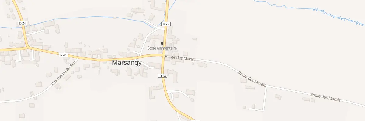 Plan du 4 Rte des Marais à Marsangy