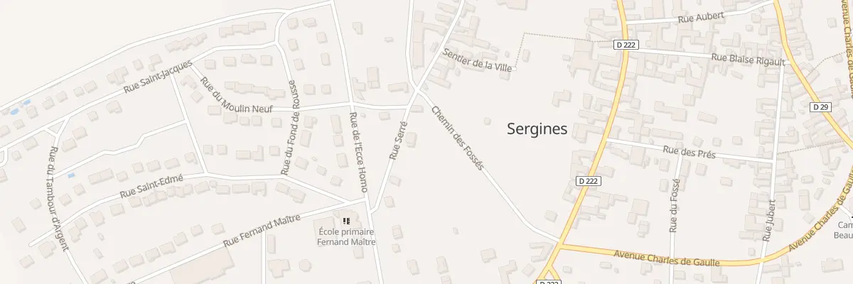 Plan du 2B Rue Serré à Sergines