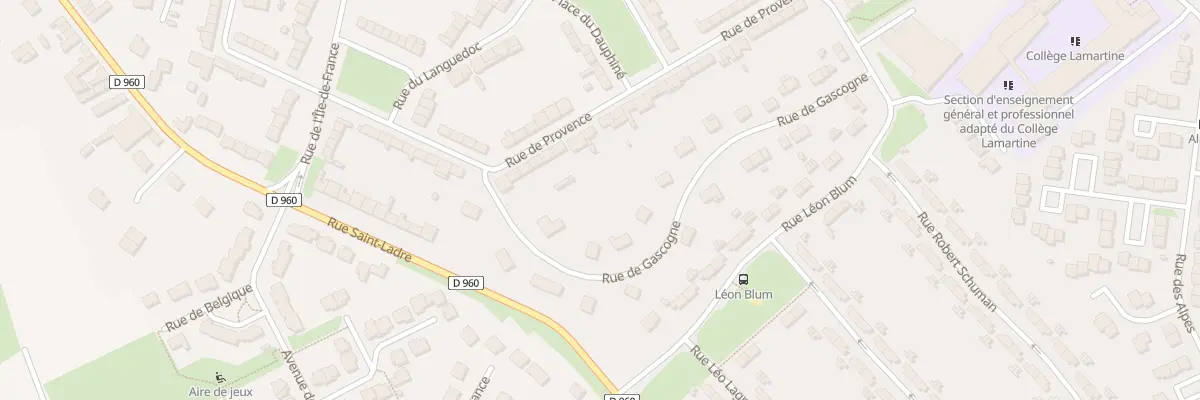 Plan du 5 Rue de Gascogne à Cambrai