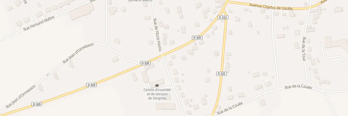 Plan du 16 Rue de l’Yonne à Sergines