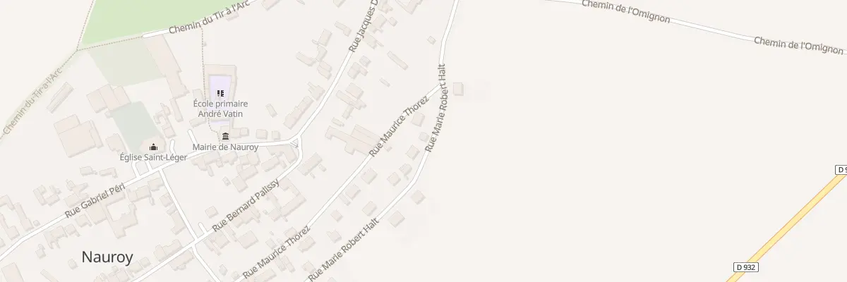 Plan du 49 Rue Marie Robert Halt à Nauroy