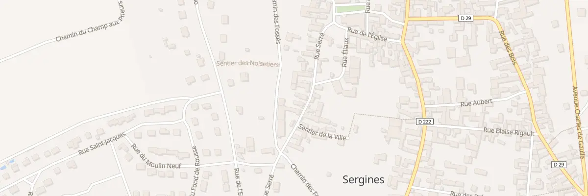 Plan du 11 Rue Serré à Sergines