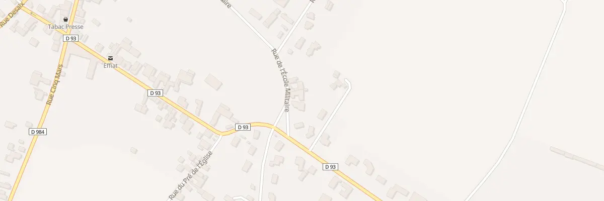 Plan du 35 Rue de l’Ecole Militaire à Effiat
