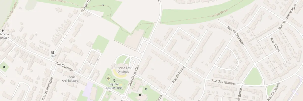 Plan du 2 Rue de Lisbonne à Cambrai