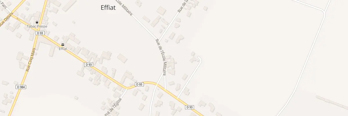 Plan du 33 Rue de l’Ecole Militaire à Effiat