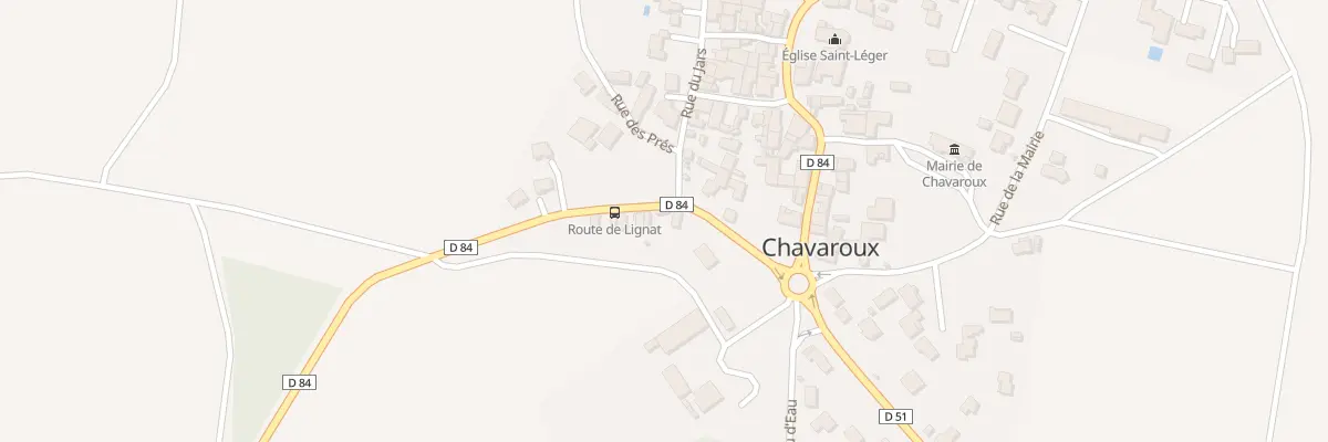Plan du 5 Rte de Lignat à Chavaroux