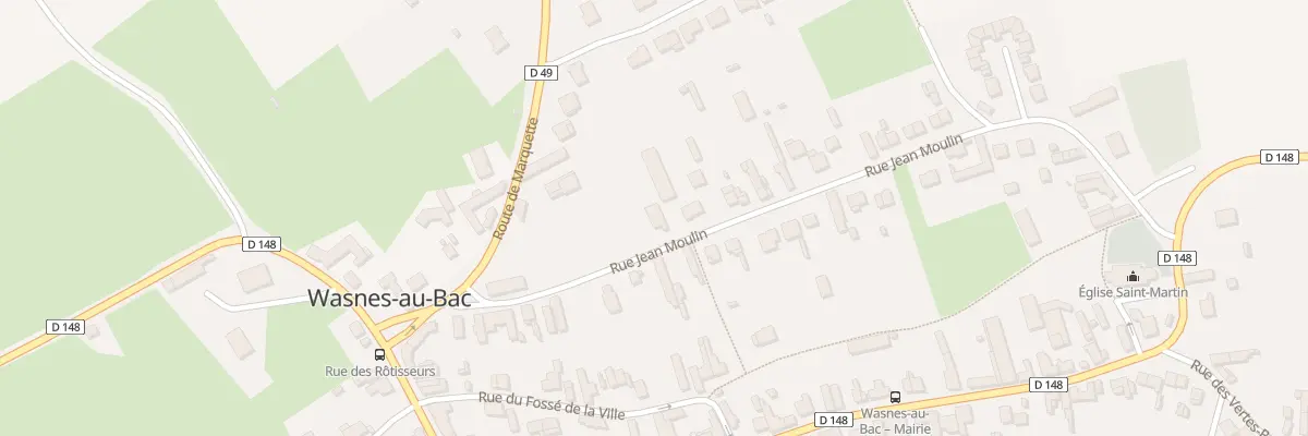 Plan du 3 Rue Jean Moulin à Wasnes-au-Bac