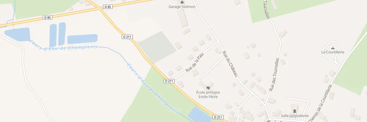 Plan du 5 Rue de la Paix à Saints-en-Puisaye