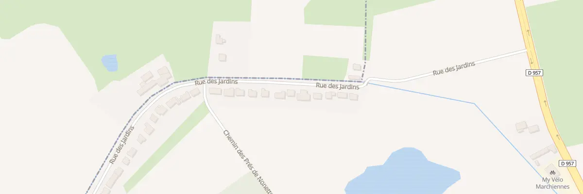 Plan du 319 Rue des Jardins à Marchiennes