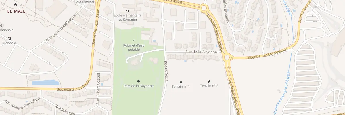 Plan du 33 Rue de la Gayonne à Béziers