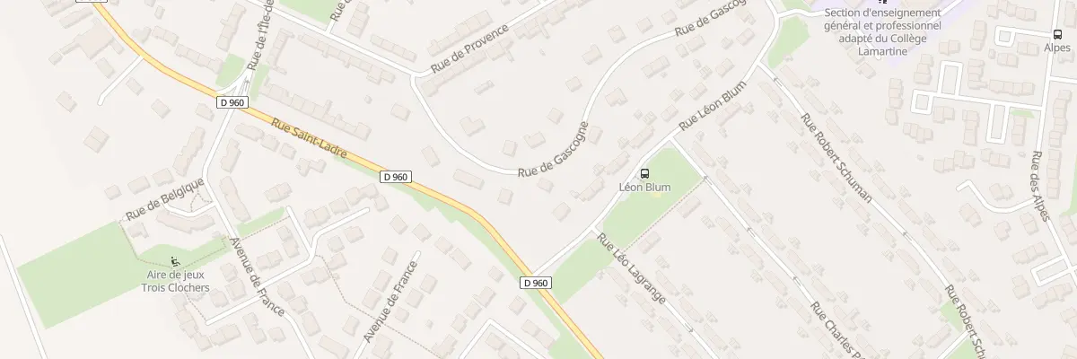 Plan du 4 Rue de Gascogne à Cambrai