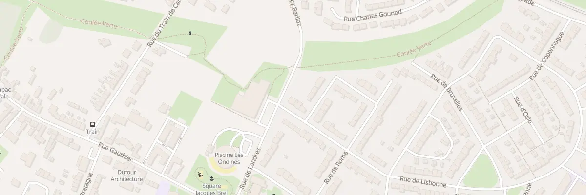 Plan du 1 Rue de Lisbonne à Cambrai