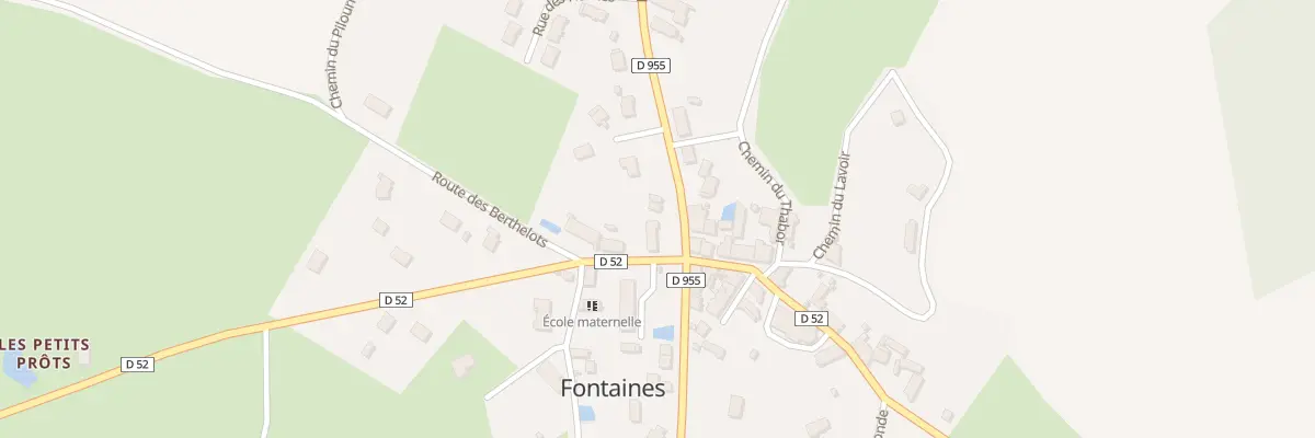 Plan du 1 Rte de Toucy à Fontaines