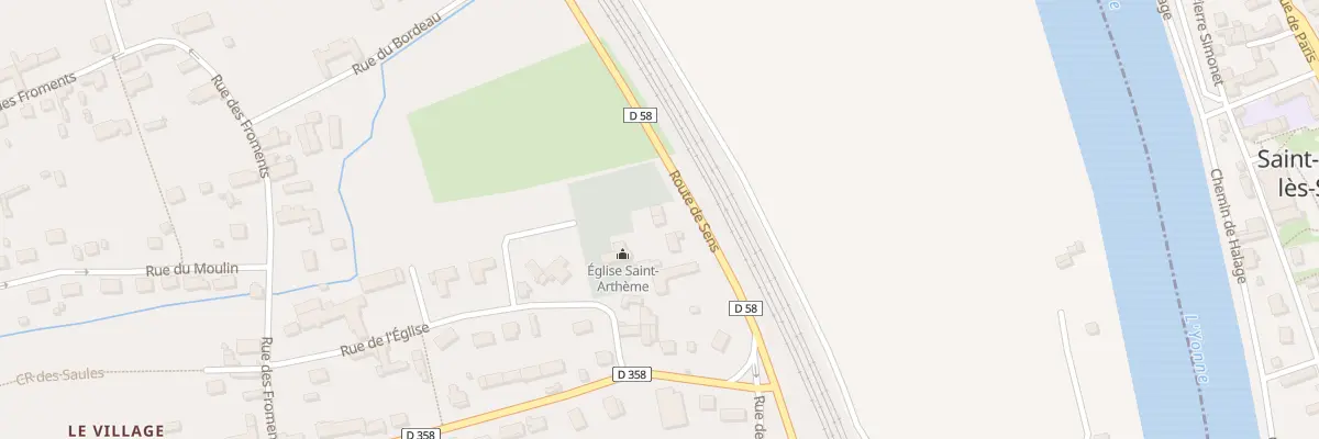 Plan du 4 Rte de Sens à Courtois-sur-Yonne