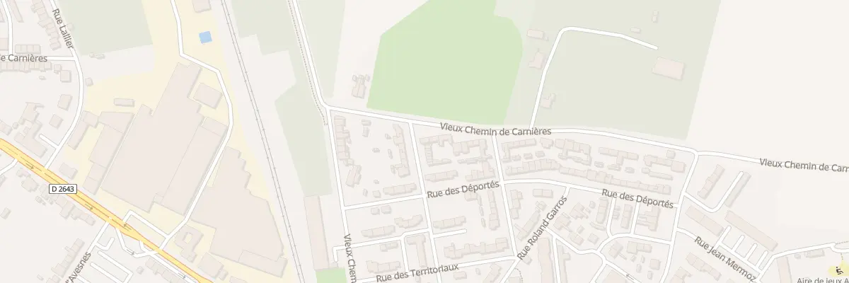 Plan du 28 Vieux Chemin de Carnières à Cambrai