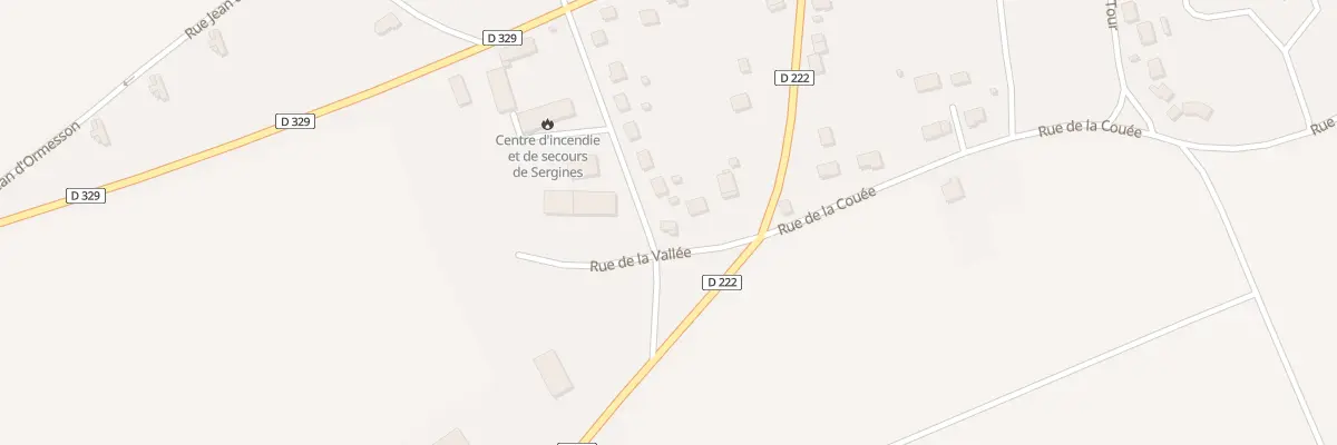 Plan du 2 Rue des Faubourgs à Sergines