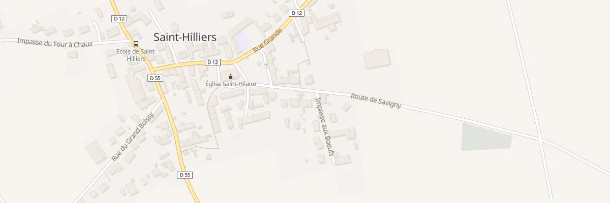 Plan du 9 Rte de Savigny à Saint-Hilliers