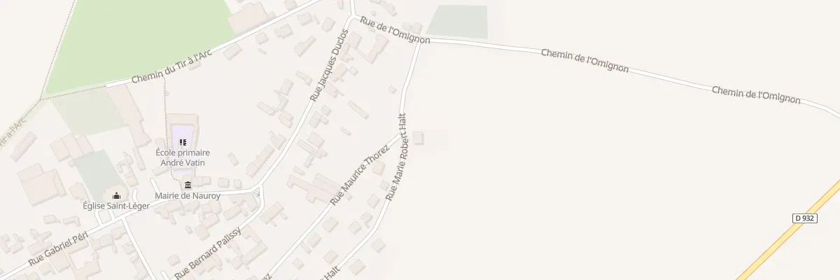 Plan du 38 Rue Marie Robert Halt à Nauroy