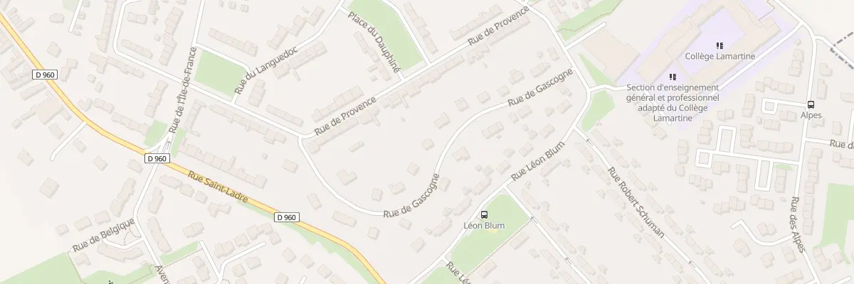 Plan du 9 Rue de Gascogne à Cambrai