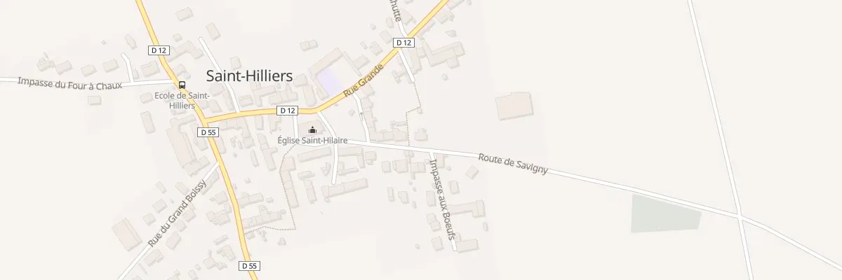 Plan du 8 Rte de Savigny à Saint-Hilliers