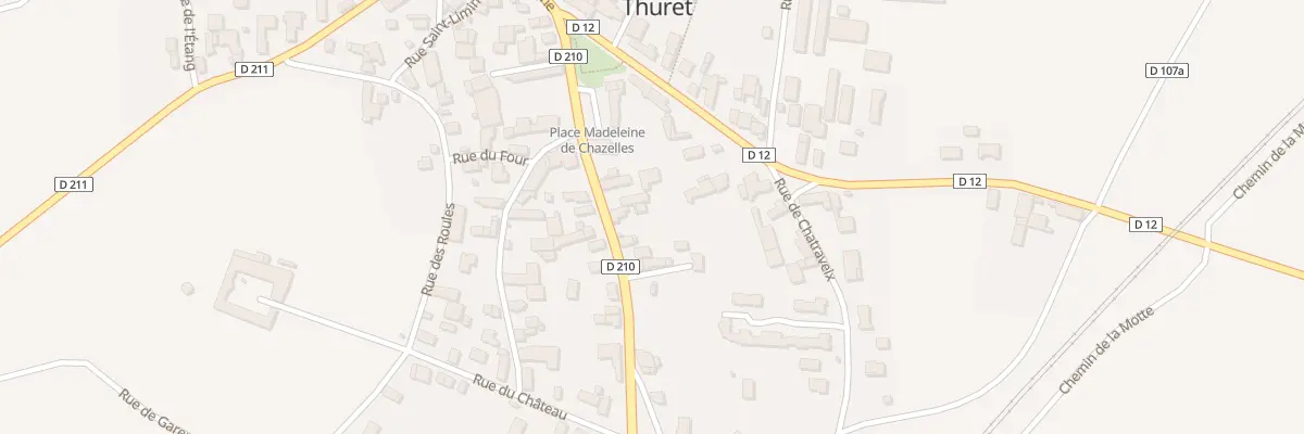 Plan du 25 Rue de la Limagne à Thuret