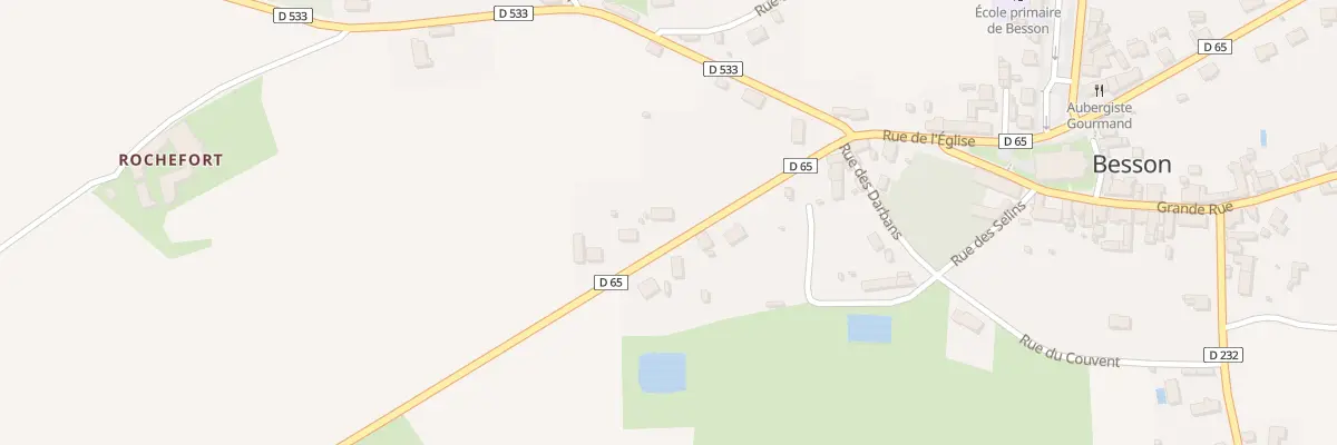 Plan du 6 Rte du Vieux Bost à Besson