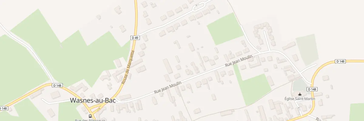 Plan du 9 Rue Jean Moulin à Wasnes-au-Bac