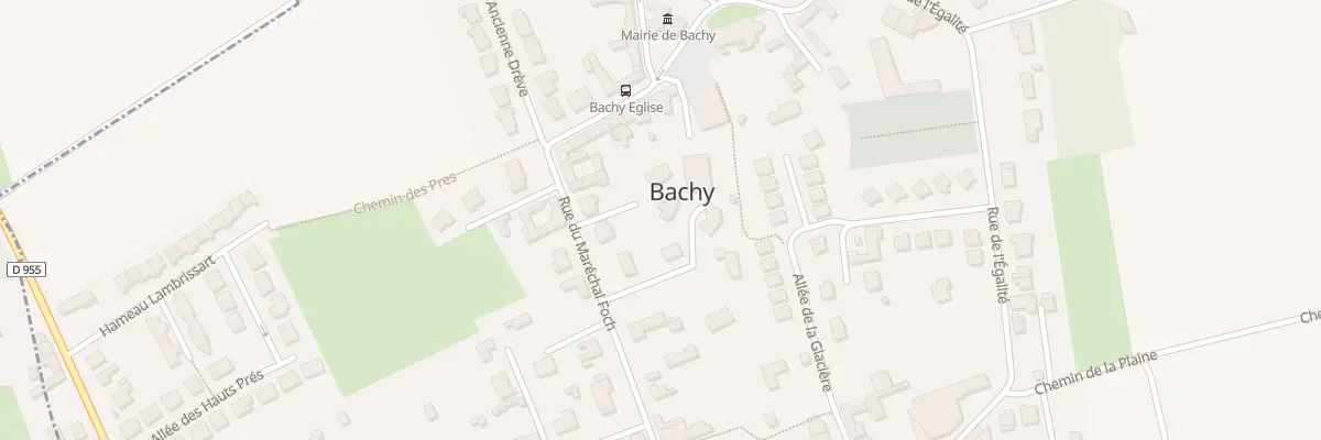 Plan du 5B Rue du Maréchal Foch à Bachy