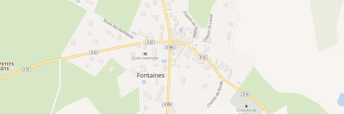 Plan du 3 Rte de Saint Sauveur à Fontaines