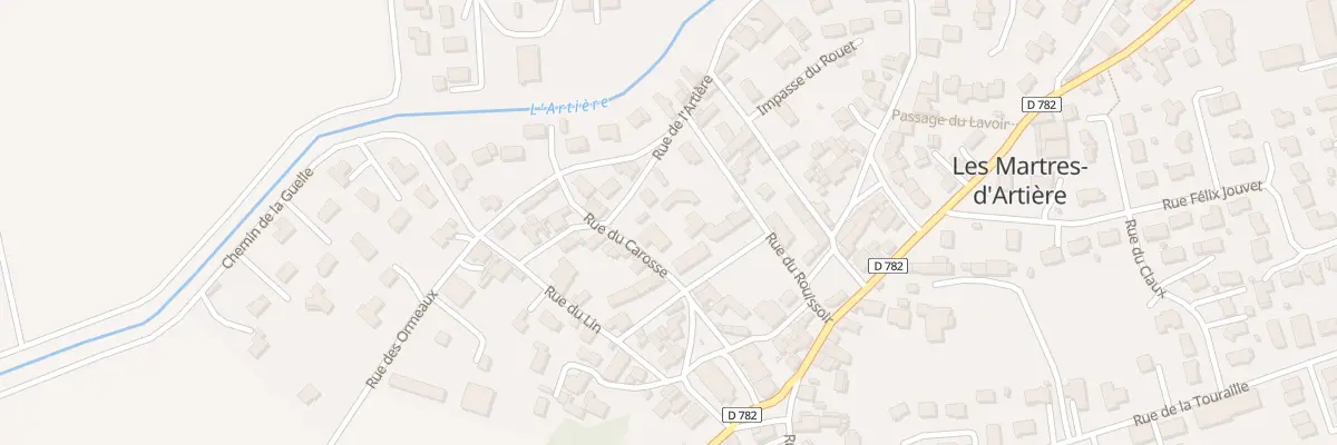 Plan du 5627 Rue du Carosse aux Martres-d’Artière