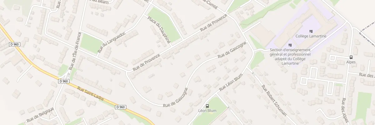 Plan du 11 Rue de Gascogne à Cambrai