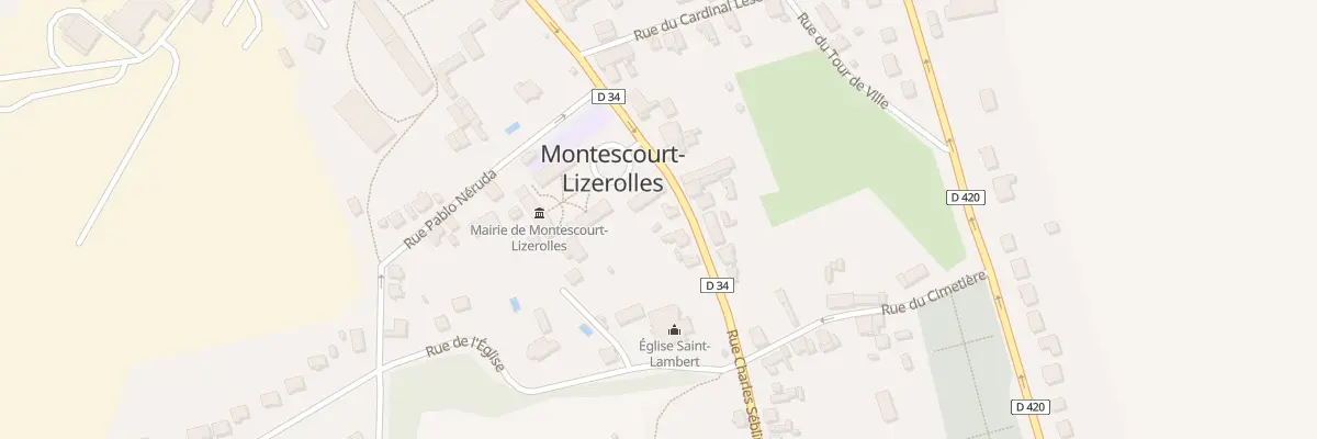 Plan du 45 Rue Charles Sébline à Montescourt-Lizerolles